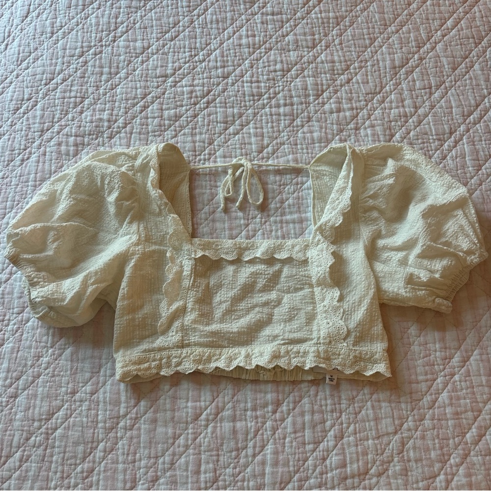 MABLE Cream Puff Sleeve Blouse